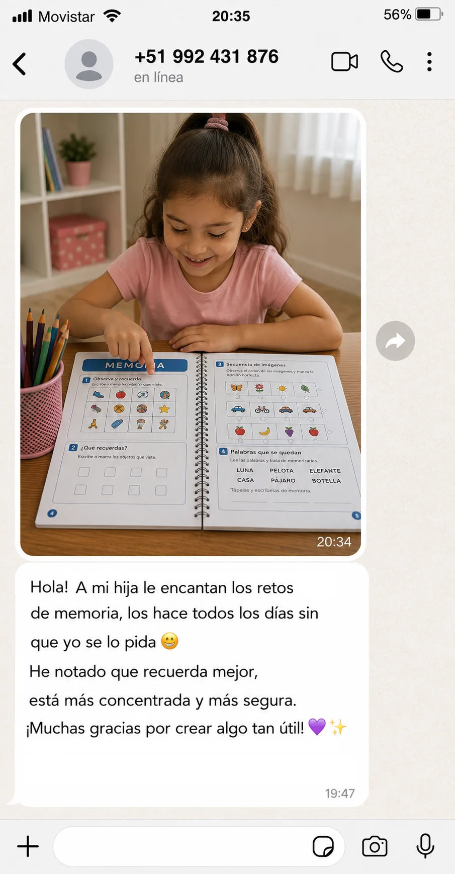 Testimonio 2 de una familia por WhatsApp